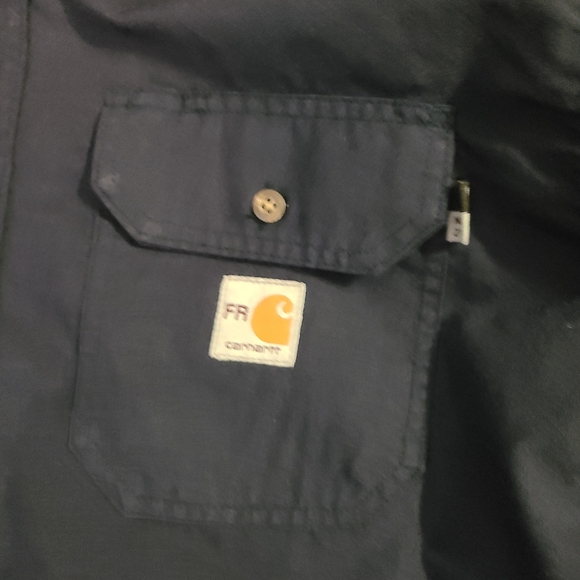 Carhartt Men's Navy Blue Work Shirt - Picture 8 of 9